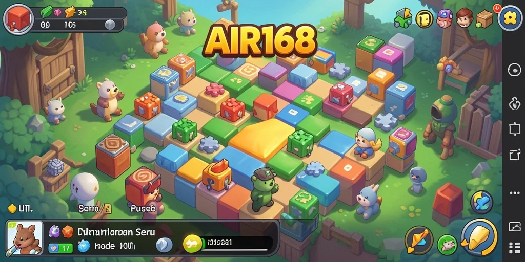 Tampilan gameplay <strong>AIR168</strong> yang menarik dalam menyelesaikan teka-teki.