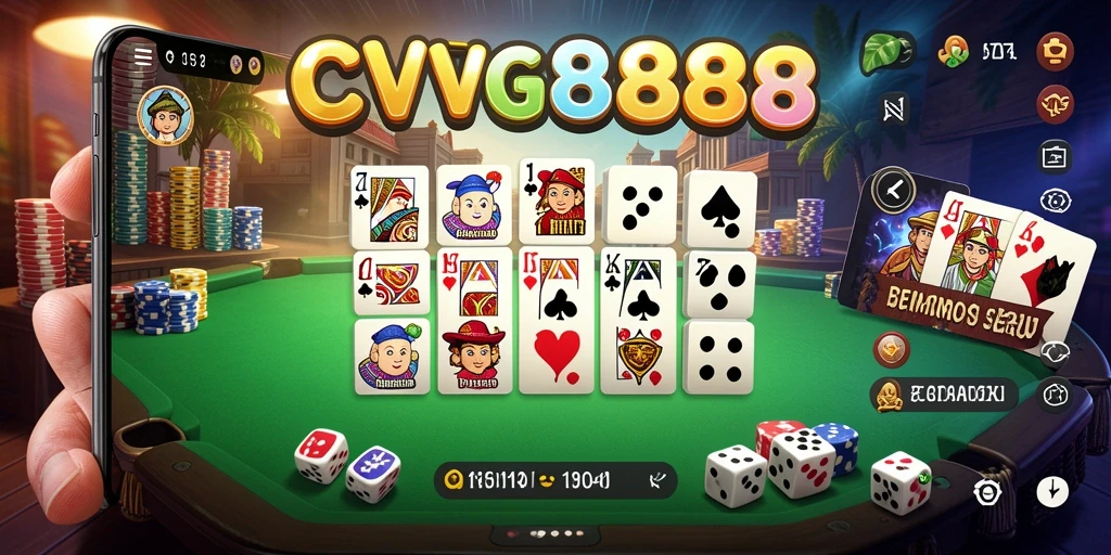 Tampilan gameplay seru dalam permainan Domino CVG8888.