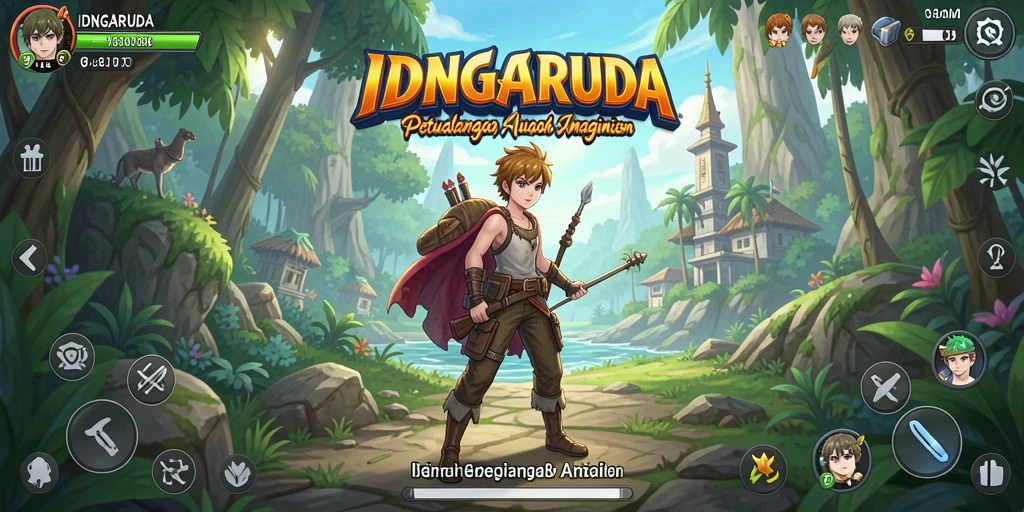 Tampilan gameplay seru dan karakter anime yang menawan.