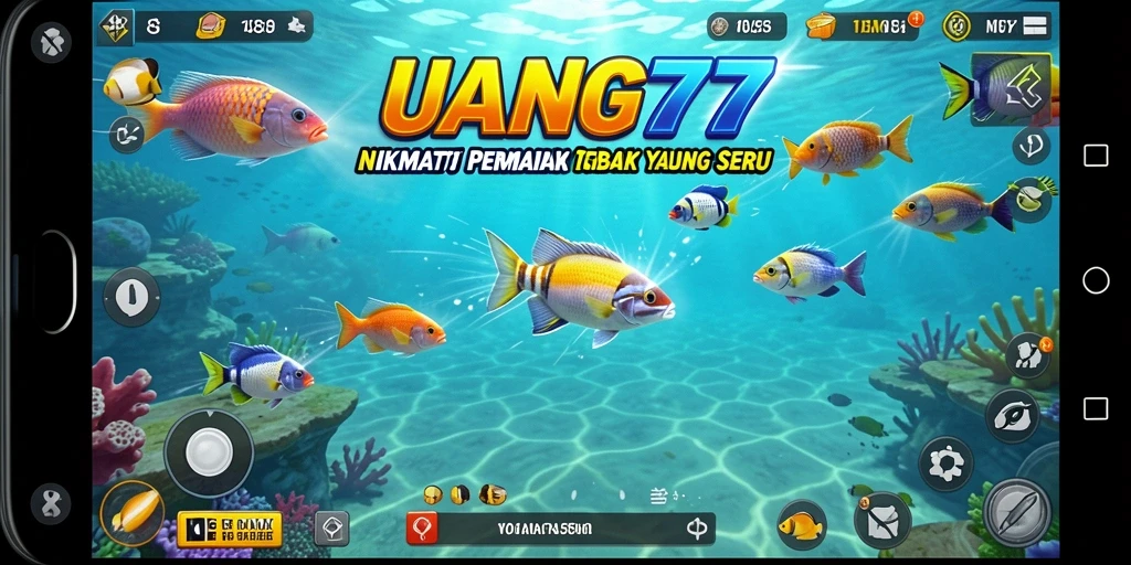 Gameplay seru dari UANG77 menunjukkan aksi Tembak Ikan yang menarik.